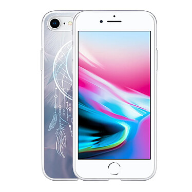 Avis Evetane Coque iPhone 7/8/ iPhone SE 2020 360 intégrale transparente Motif Lune Attrape Rêve Tendance