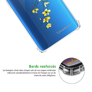 Acheter LaCoqueFrançaise Coque Xiaomi Redmi 9A Silicone antichocs Solides coins renforcés  transparente Motif Fleurs Cerisiers