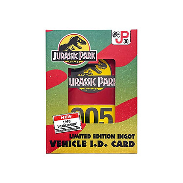 Jurassic Park - Lingot 30th Anniversary Jeep Limited Edition pas cher