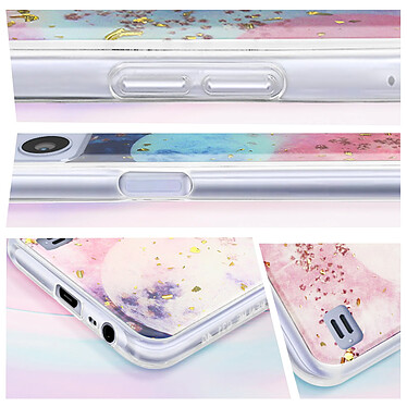 Avizar Coque pour Realme C31 Silicone Semi-rigide Design Galaxie avec Paillettes  Multicolore pas cher