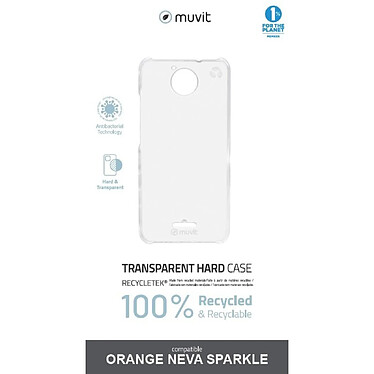 Avis Muvit Coque pour Orange Neva Sparkle RECYCLETEK Transparent