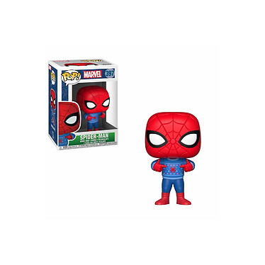 Marvel Comics - Figurine POP! Bobble Head Spider-Man (Ugly Sweat) 9 cm