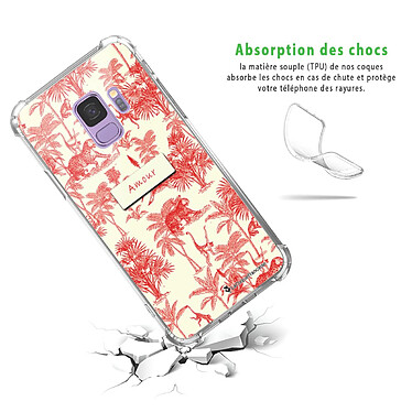 Avis LaCoqueFrançaise Coque Samsung Galaxy S9 Silicone antichocs Solides coins renforcés  transparente Motif Botanic Amour