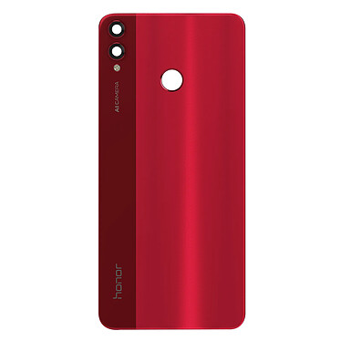 Clappio Vitre arrière de remplacement pour Honor 8X Rouge