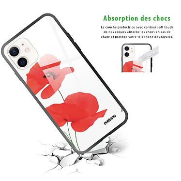 Avis Evetane Coque iPhone 12 Mini Coque Soft Touch Glossy Coquelicot Design