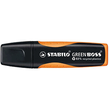 Avis STABILO Surligneur GREEN BOSS Orange 83% à base de plastique recyclé x 10