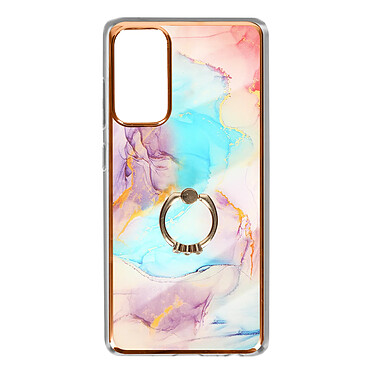 Avizar Coque Samsung Galaxy S20 FE Bague de maintien Motif marbre multicolore