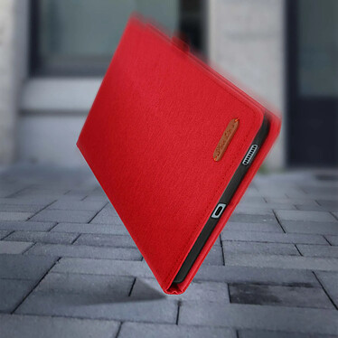 Avizar Housse Galaxy Tab S6 Lite 2024, 2022 et 2020 Portefeuille Fonction Support Rouge pas cher