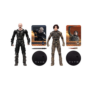 Acheter Dune, deuxième partie - Pack 2 figurines Paul Atreides & Feyd-Rautha Harkonnen 18 cm