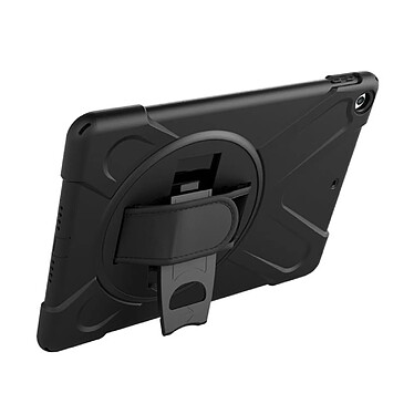 Eiger Coque pour iPad 10.2" (2019/23) Protection Complète avec Poignée rotative à 360° Noir