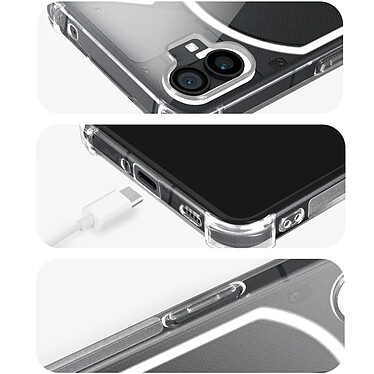 Avis iMak Coque Antichoc Nothing Phone 1, Silicone Souple avec Coins Renforcés par Imak - Transparent