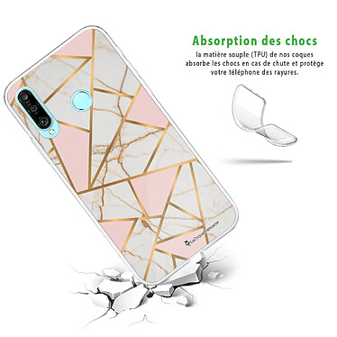 Avis LaCoqueFrançaise Coque Huawei P30 Lite/ P30 Lite XL 360 intégrale transparente Motif Marbre Rose Tendance