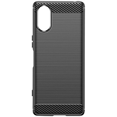 Avizar Coque pour Sony Xperia 5 V Effet Carbone Silicone Flexible Antichoc  Noir