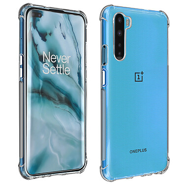 Avizar Pack Protection OnePlus Nord Coque Souple + Verre Trempé Transparent