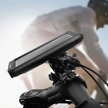 Avis LinQ Support Vélo pour Smartphone de 4.7'' à 6.8'' Fixation Guidon Rotatif 360° avec Housse Étanche  Noir