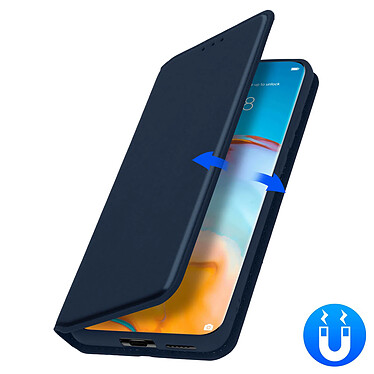 Avizar Housse Huawei P40 Pro Étui Folio Portefeuille Fonction Support bleu pas cher