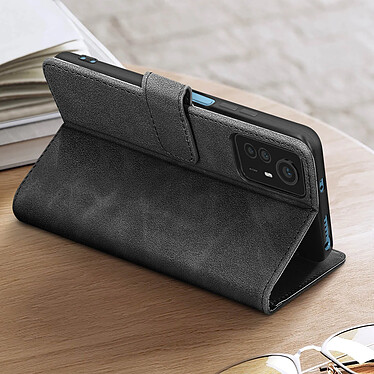 Acheter Avizar Housse pour Xiaomi Redmi Note 12S Portefeuille Clapet Support Vidéo Noir