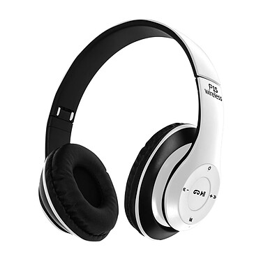 Casque Audio Sans Fil Bluetooth 4.0 micro-SD P15 Blanc