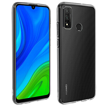 Avizar Coque Huawei P smart 2020 Silicone Souple et Film Verre Trempé 9H Transparent