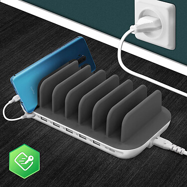 Acheter 4smarts Station de charge Multi-appareils 6x Ports USB 1x Port USB-C  Blanc