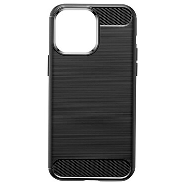 Avizar Coque pour iPhone 14 Pro Renforcée Souple Carbone Effet Brossé  Noir