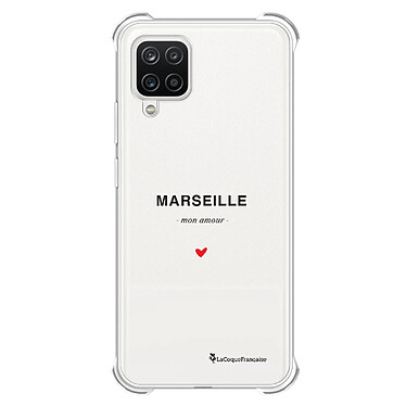 LaCoqueFrançaise Coque Samsung Galaxy A12 Silicone antichocs Solides coins renforcés  transparente Motif Marseille mon amour