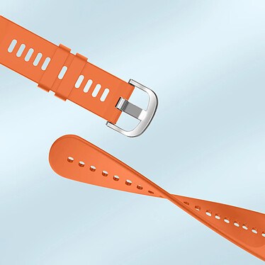 Acheter Avizar Bracelet pour Honor Magic Watch 2 46mm Silicone Texturé Orange