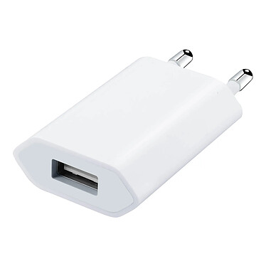 Avizar Chargeur Adaptateur Secteur USB puissance 1A pour Smartphone -Blanc