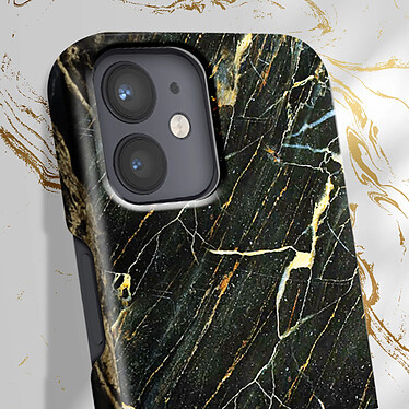 Acheter iDeal of Sweden Coque pour iPhone 12 Mini Marbré Luxe Ultra fine Port Laurent Marble Noir / Or