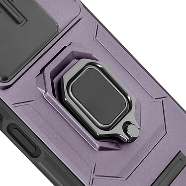 Acheter Avizar Coque pour Xiaomi Redmi 13 Bague Support Cache Caméra Coulissant Violet Foncé