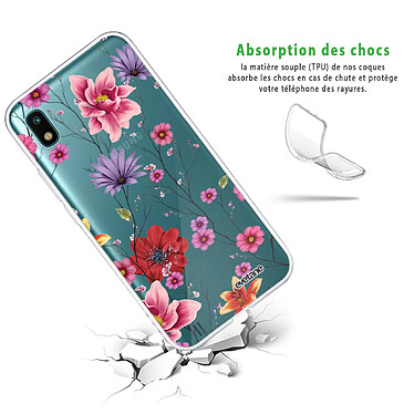 Avis Evetane Coque Samsung Galaxy A10 360 intégrale transparente Motif Fleurs Multicolores Tendance