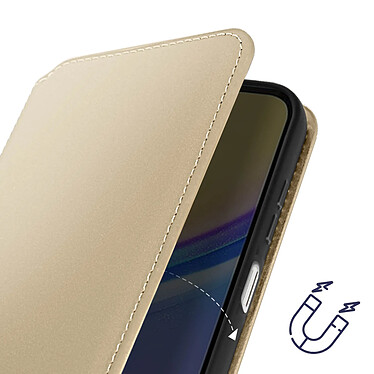 Avis Avizar Étui pour Samsung Galaxy A15 5G Clapet Double Poche Fonction Support Dorée