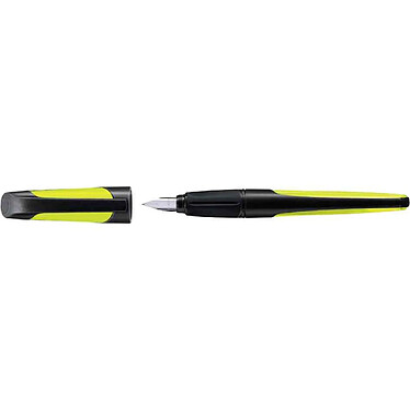 STABILO Stylo plume EASYbuddy A, droitiers, noir/lime