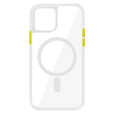 Avizar Coque pour iPhone 12 / 12 Pro Magsafe Antichoc Cercle magnétique Jaune