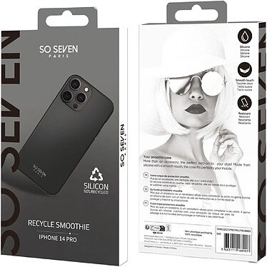 Avis So Seven Coque pour iPhone 14 Pro SMOOTHIE RECYCLE Noir