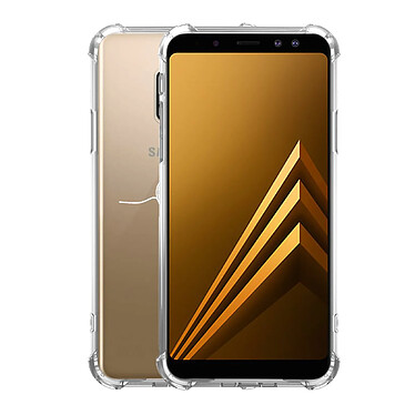 Avis LaCoqueFrançaise Coque Samsung Galaxy A8 2018 anti-choc souple angles renforcés transparente Motif Coeur Blanc Amour