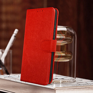 Acheter Avizar Housse Xiaomi 12 Lite Clapet Portefeuille Fonction Support Vidéo rouge Chesterfield