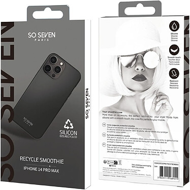 Avis So Seven Coque pour iPhone 14 Pro Max SMOOTHIE RECYCLE Noir