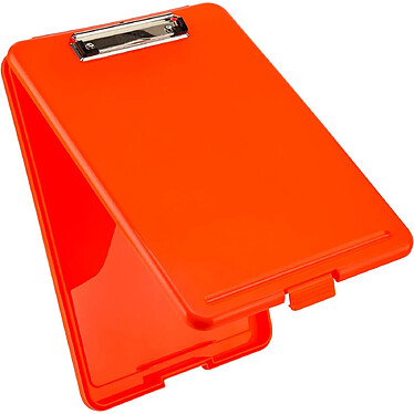 SAUNDERS  Porte-bloc à pinces 'SlimMate Safety', orange fluo