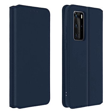 Avizar Housse Huawei P40 Pro Étui Folio Portefeuille Fonction Support bleu