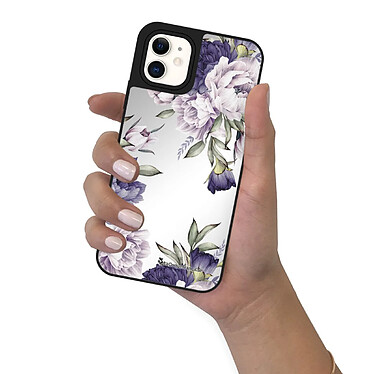 Acheter LaCoqueFrançaise Coque iPhone 12 Mini miroir Pivoines Violettes Design