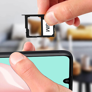 Avis Clappio Tiroir Carte pour Samsung Galaxy A41 Nano SIM et Micro SD de remplacement Noir