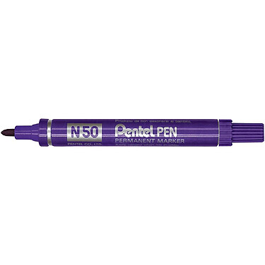 PENTEL Marqueur Permanent PENTEL PEN N50 Pointe Conique Violet x 12