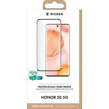 Acheter BigBen Connected Protège écran pour Honor 50 en Verre trempé 3D Anti-rayures Transparent