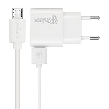 Inkax Chargeur Secteur + Câble Micro USB Smartphone 1A  Blanc