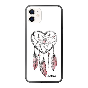 Evetane Coque iPhone 12 Mini Coque Soft Touch Glossy Attrape coeur Design