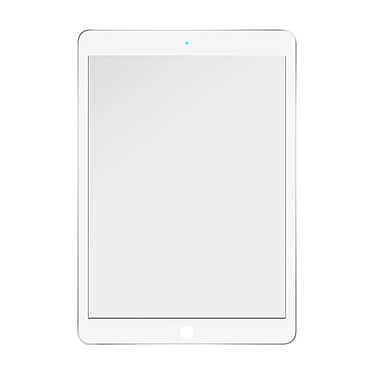 Clappio Vitre Tactile de remplacement pour iPad 2021 2020 et 2019 10.2 100% Compatible Blanc