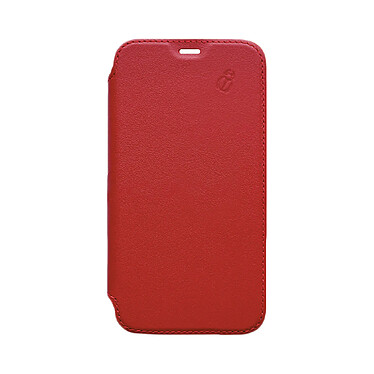 BEETLECASE Étui Folio pour Apple iPhone 11 Pro en Cuir avec Dos Transparent et Porte-Cartes Rouge