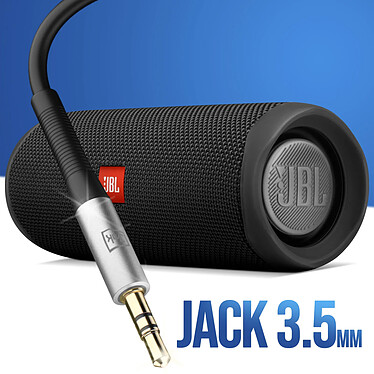 Acheter 3mk Câble Auxiliaire Jack 3.5mm Aluminium Robuste Son Haute Fidélité 1m Noir