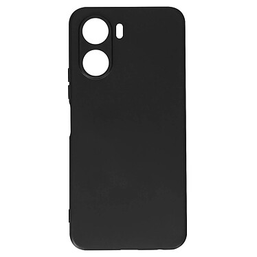 Avizar Coque pour Vivo Y16 Silicone Soft Touch Finition Mate Anti-trace  noir